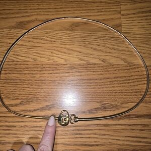 Gold Lock And Key Stretch Belt